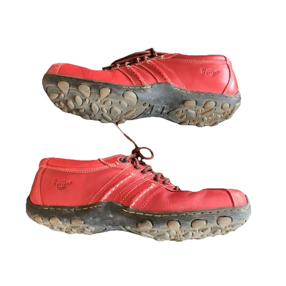 Men's DR. MARTENS 8A99 RED RARE Leather Lace up Oxford Air Cushion Shoe Size 7 - Picture 2 of 15